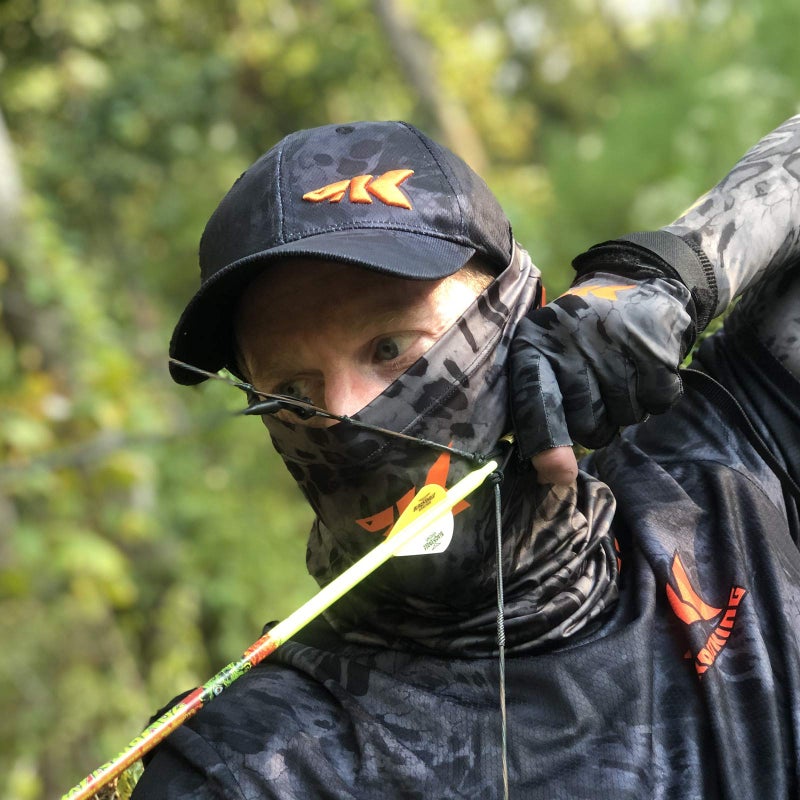 Kastking KastKing Sol Armis Neck Gaiter - UPF 50 Face Mask - UV Sun Protection Gaiter Sun Mask for Men & Women, Fishing, Hiking, Kayaking Mask, Prym1 Camo,Blackout,19x9.5 Inches - Image 5