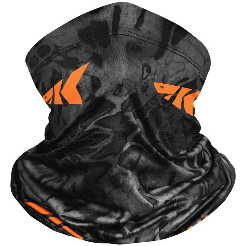 Kastking KastKing Sol Armis Neck Gaiter - UPF 50 Face Mask - UV Sun Protection Gaiter Sun Mask for Men & Women, Fishing, Hiking, Kayaking Mask, Prym1 Camo,Blackout,19x9.5 Inches - Image 1
