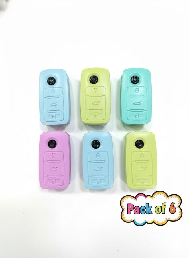 BALTHAZAR,Car Key Shape Eraser,Realistic Remote Fob Design - Fun Stationery for Kids & Students - Durable, Smudge-Free School Supplies & Party Favors (Pack of 3) - Image 2