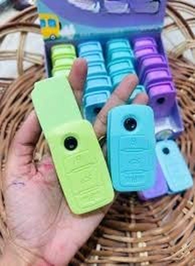 BALTHAZAR,Car Key Shape Eraser,Realistic Remote Fob Design - Fun Stationery for Kids & Students - Durable, Smudge-Free School Supplies & Party Favors (Pack of 3) - Image 3