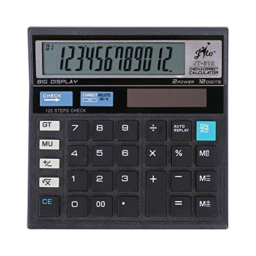 Jito 12 Digits JT-512 Black Electronic Calculator with 18 months Warranty - Image 1