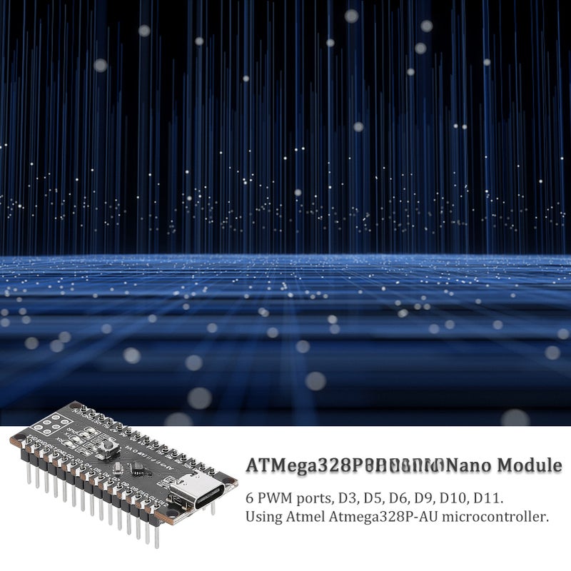 ATMega328P Module Support USB Download Power Supplys Support 9V Battery 5V-12VDC External Power Source Support ISP Download - Image 5