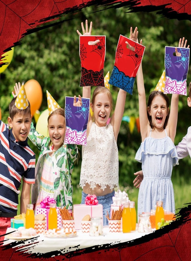 Eccliy 30 Pcs Birthday Party Favors Bags Cartoon Candy Gift Bags for Theme Party Decorations Goodie Supplies (Various Spider Styles) - Image 3