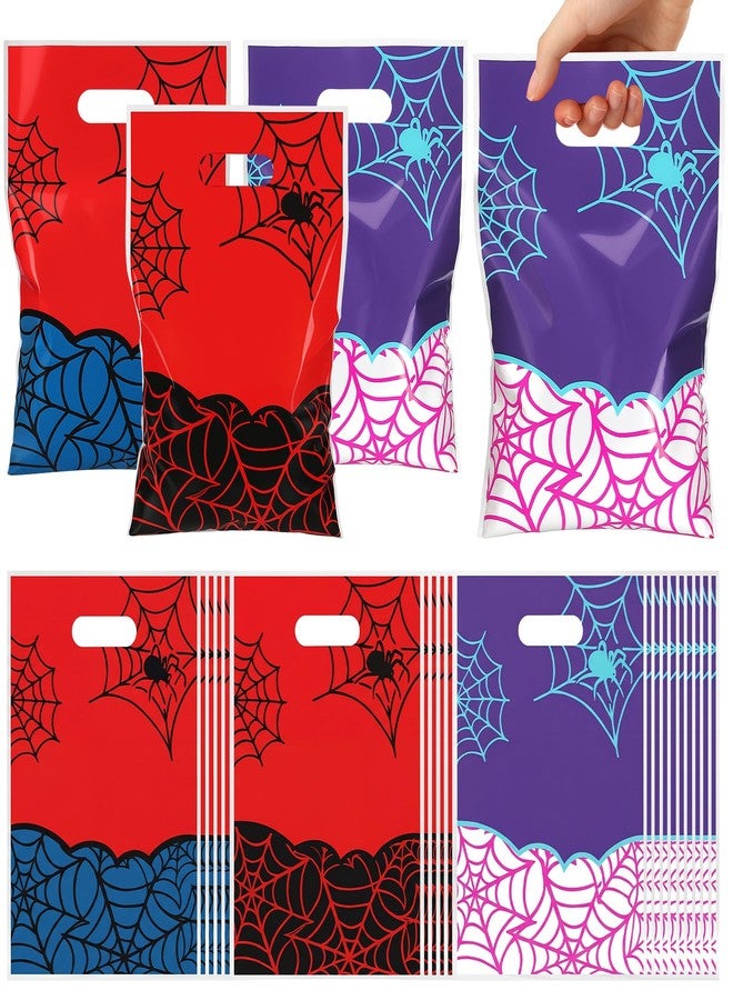 Eccliy 30 Pcs Birthday Party Favors Bags Cartoon Candy Gift Bags for Theme Party Decorations Goodie Supplies (Various Spider Styles) - Image 1
