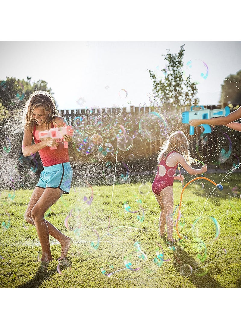 Generic Electric Bubble Gun for Kids – Pink Bubble Blaster Toy – Fun Outdoor Bubble Machine - Image 2