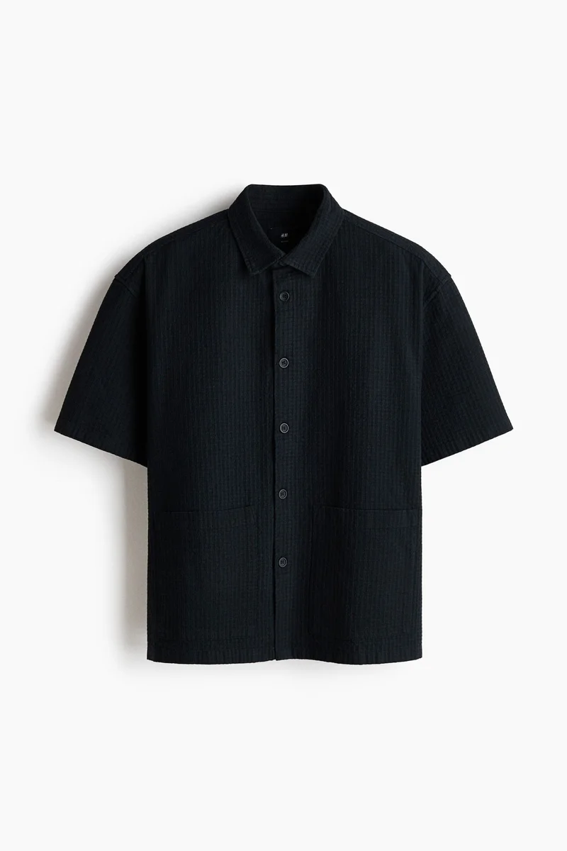Relaxed Fit Linen-blend shirt
