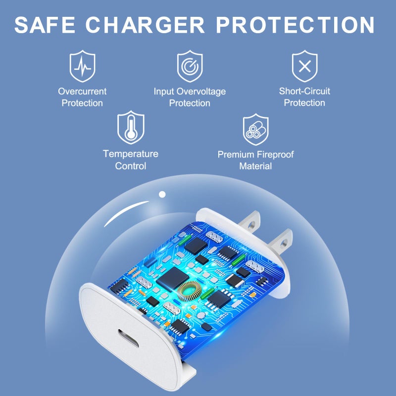 DiHines iPhone 16 15 Charger Fast Charging,30W USB C iPhone 16 15 Pro Max Charger Block &10FT Long Type C Cable Cord for iPhone 16/16 Pro Max/15/15 Pro Max/15 Plus/iPad Pro 12.9/11,Android Phone for S25Ultra - Image 4