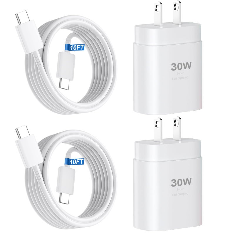 DiHines iPhone 16 15 Charger Fast Charging,30W USB C iPhone 16 15 Pro Max Charger Block &10FT Long Type C Cable Cord for iPhone 16/16 Pro Max/15/15 Pro Max/15 Plus/iPad Pro 12.9/11,Android Phone for S25Ultra - Image 1
