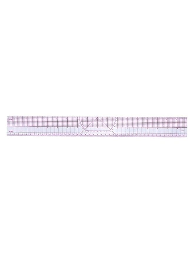 yongsheng 6-Piece Metric Ruler Pink/White，1Set Sewing Ruler Precision Clothing Rulers for Pattern Making Drawing Curves for Designers Tailors Includes Curve Seam Ruler Great for Sample  - Image 3