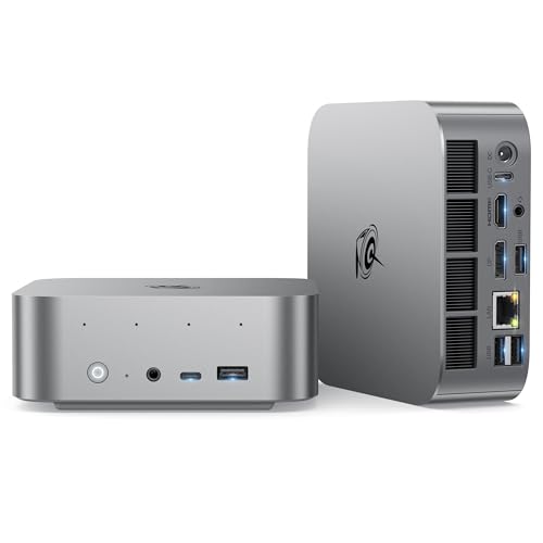Beelink SER9 Pro AI Mini PC, AMD Ryzen 7 H255 (Up to 4.9GHz), 24GB LPDDR5X 6400MT/s 1TB NVMe SSD, Radeon 780M, Built-in Mic/Speaker, USB4, WiFi 6, 2.5G LAN, 4K@240Hz Triple Display, Desktop Computer - Image 1