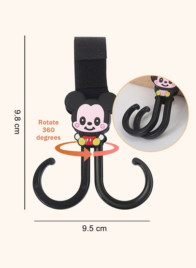 4 Pack Baby Stroller Hooks Mickey and Minnie - Image 4