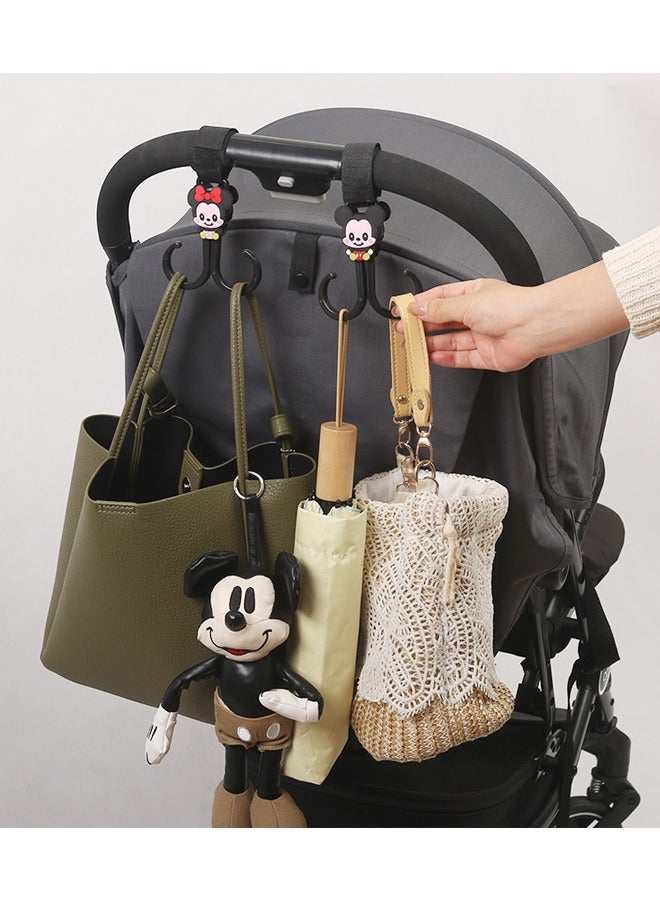 4 Pack Baby Stroller Hooks Mickey and Minnie - Image 5