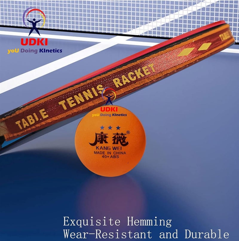 UDKI Table Tennis Racquet Set for Professional Players with 2 Bats, 3 Balls, Carry Bag, Ping-Pong Rackets Durable Comfortable Grip, Standard DualColor T.T Kit Ideal for Boys, Girls, Adults (Red/Black) - Image 5