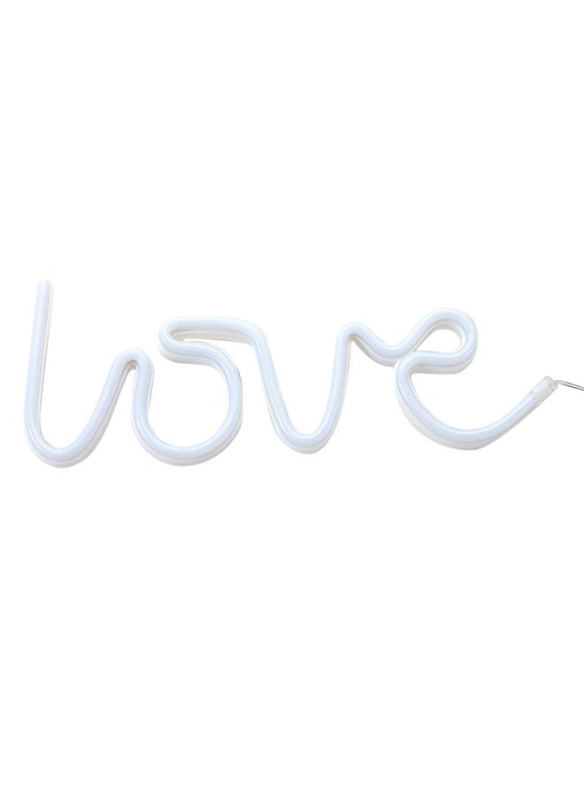 NIBEMINENT Decorative Letter Shaped Wall Light White 35.5 x 13centimeter - Image 2
