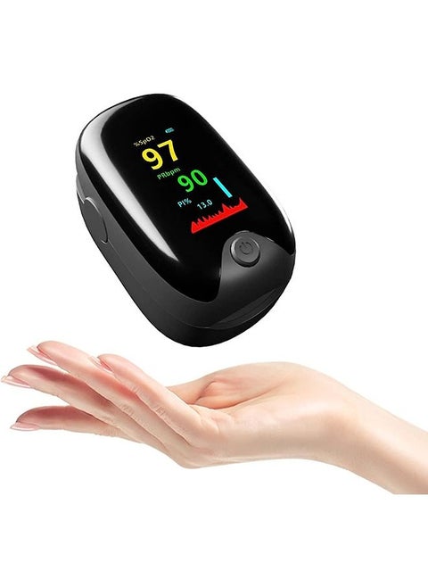 Finger Pulse Oximeter, Yakiter Finger Oxygen Saturation Monitor/SATS Monitor SpO2 for Adults and Child，Pulse Rate Measurements and Finger Pulse Tester, Digital Reading LED Display