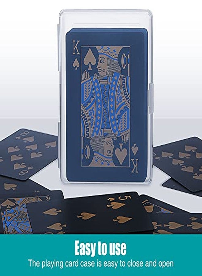 Queekay 36 Pieces Playing Card Box Case Trading Card Storage Organizer 3.8 x 2.7 x 0.8 Inch Clear Case Empty Plastic Storage Box for Gaming - Image 3