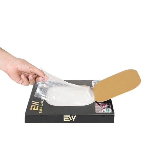 ENEM Vacuum Sealing Bags, 22cm x 25cm, Vacuum Sealing Machine Pouches, Food Grade & Microwaveable Pouches, 90 Micron Thickness, Pack of 50 - Image 1