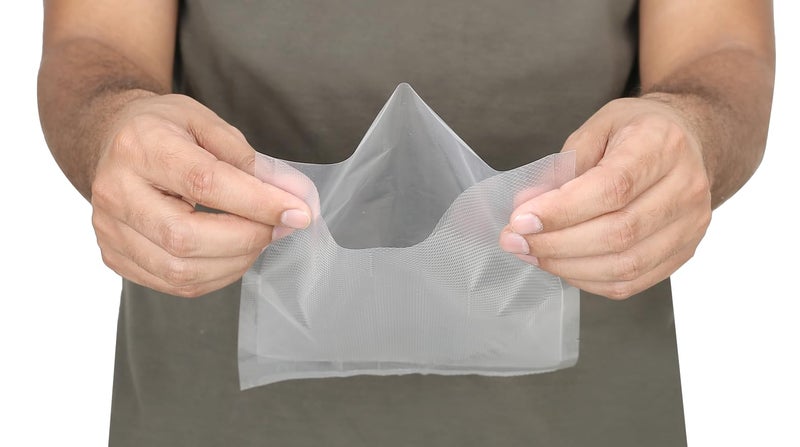 ENEM Vacuum Sealing Bags, 22cm x 25cm, Vacuum Sealing Machine Pouches, Food Grade & Microwaveable Pouches, 90 Micron Thickness, Pack of 50 - Image 3