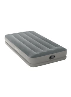 INTEX Dura-Beam Plus Fiber-Tech Technology Air Bed with Built In USB Pump Grey Twin 64112  - Image 1