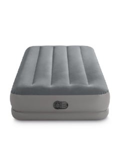 INTEX Dura-Beam Plus Fiber-Tech Technology Air Bed with Built In USB Pump Grey Twin 64112  - Image 3