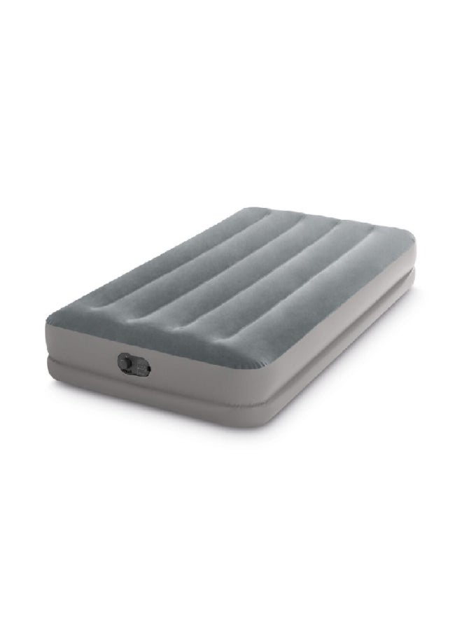 INTEX Dura-Beam Plus Fiber-Tech Technology Air Bed with Built In USB Pump Grey Twin 64112  - Image 2