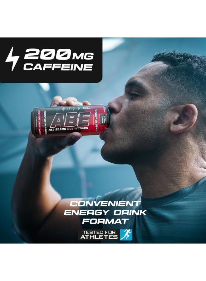 Applied Nutrition علب ABE قبل التمرين - كل شيء أسود مشروب الطاقة، مشروب ABE الغازي مع الكافيين (عبوة 12 علبة × 330 مل) (تشيري سلشاي) - Image 5
