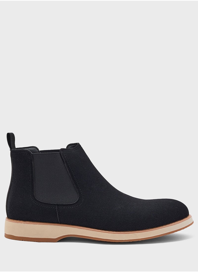 Robert Wood - Suede Chelsea Boots - Image 1