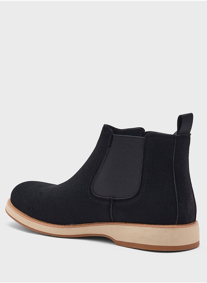 Robert Wood - Suede Chelsea Boots - Image 1