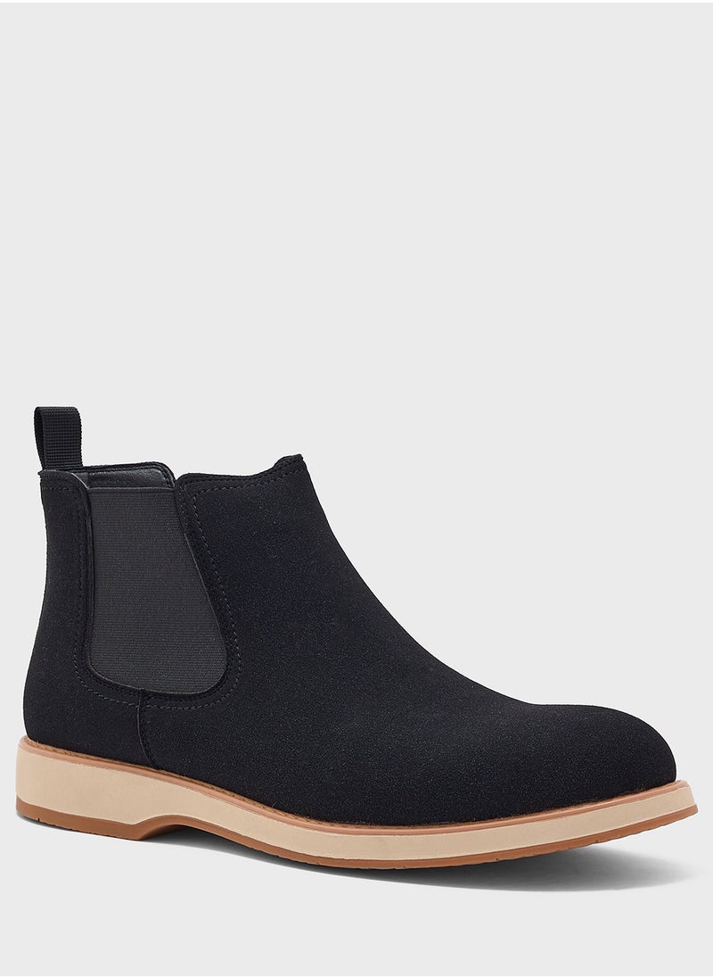 Robert Wood - Suede Chelsea Boots - Image 1