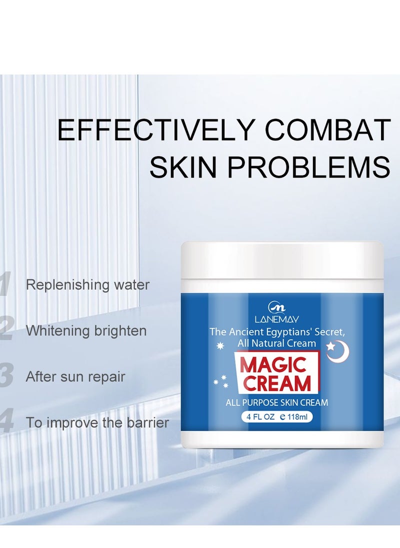 LANEMAY - all natural cream,magic cream,all purpose skin cream,Hydrating Essence Moisturizing Cream, Lighten Fine Lines 118ml - Image 1