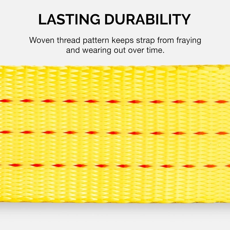 NEIKO 51008A Heavy Duty Tow Strap with Hooks, 2â€ x 30â€™, 10,000 LB Capacity, Tow Rope for Vehicles, Cars, Trucks, ATV Tow Strap - Image 3