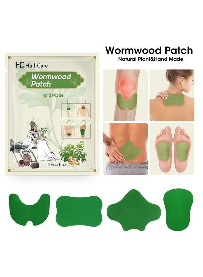 هايلي كير 48 قطعة لاصقات للعضلات والمفاصل، لاصقات حرارية للركبة والكتف والرقبة، مجموعة لاصقات عشبية طويلة الأمد لتخفيف آلام العضلات والمفاصل - Image 5