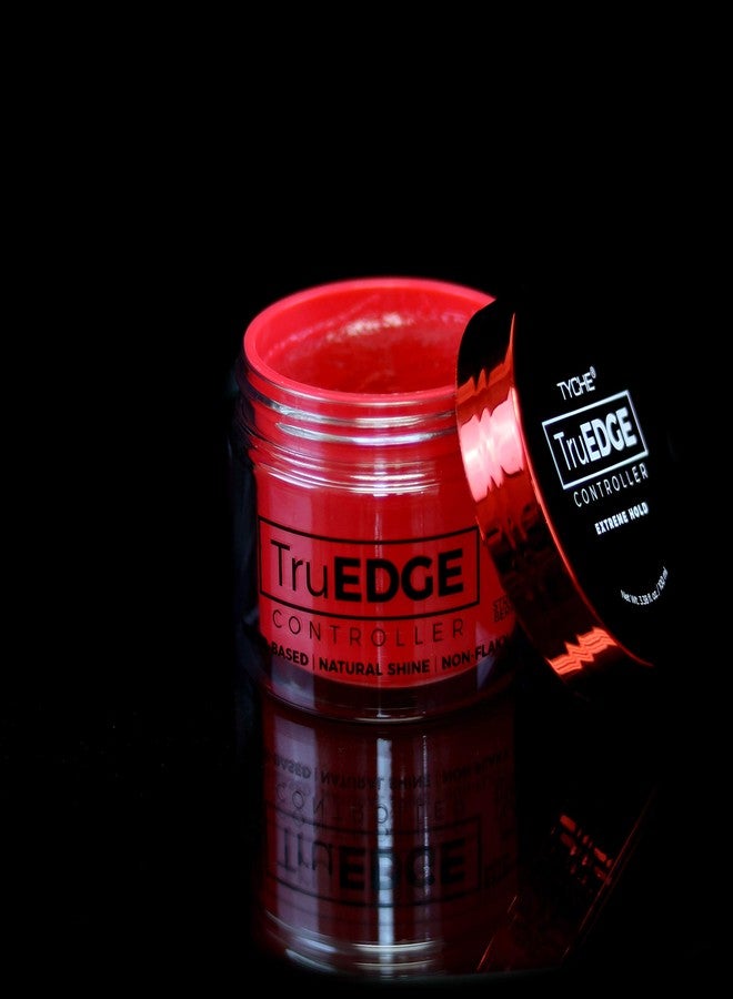 Tyche TruEDGE Controller Extreme Hold Water-Based Pomade - Ntaural Shine & Non-Flaky Scented Edge Control - Perfect for Hair-Braiding (Strawberry) - Image 2