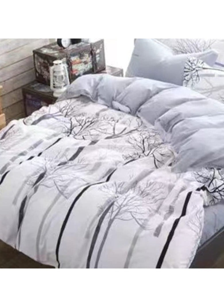 MOON HOME - King/Queen/Single size Soft and Breathable Microfiber Hypoallergenic Beautiful Design Duvet Cover Set ,set includes 1 Comforter Cover, 1 Fitted Bedsheet, 4 Pillowcases - Image 1
