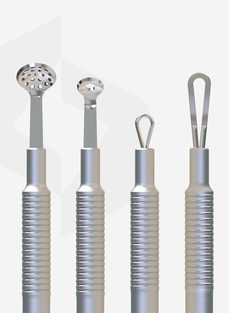 STALEKS Cosmetology toolset “Clean Skin” - BEAUTY & CARE 30 (Uno spoon, round tool with 19 holes and double-ended loop) - Image 3