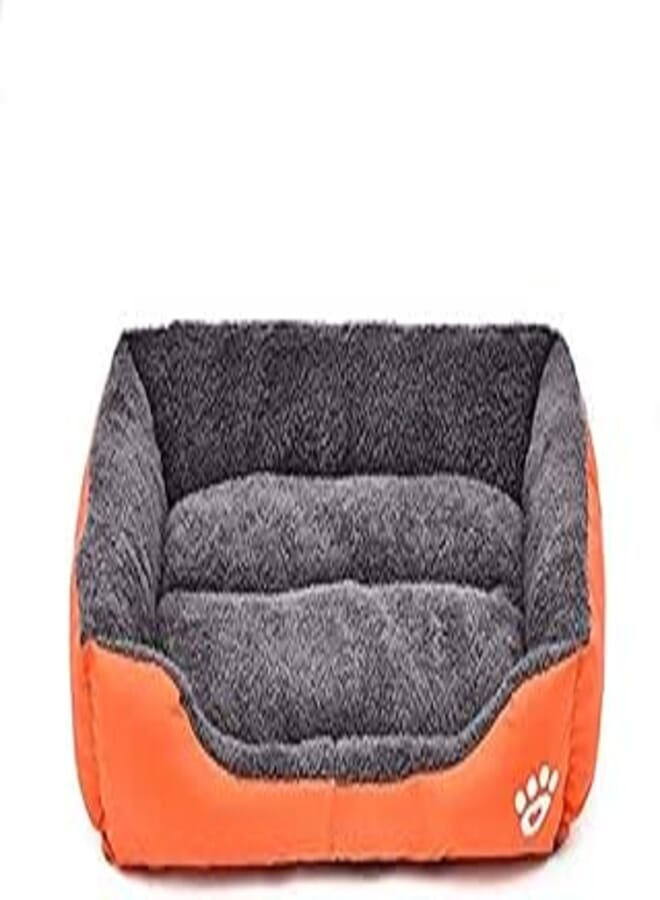 Moro L size Candy Color Square Kennel House Eco-friendly Dog Bed Mat Sofa Pets Beds For Various Dogs Supplies - Orange