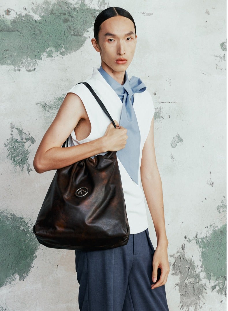 جي تي GROTTO Medium Large Capacity Mother Bag Single Shoulder Crossbody Tote Bag - Image 3