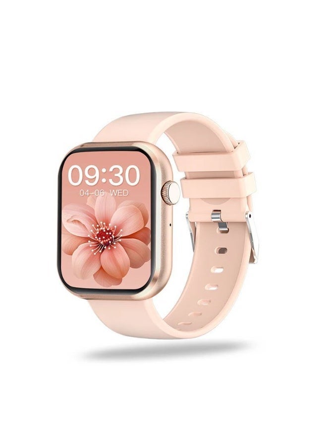 Smartwatch with 1.83-inch HD Screen, Bluetooth Calling, Custom Dial, Pink - Image 2