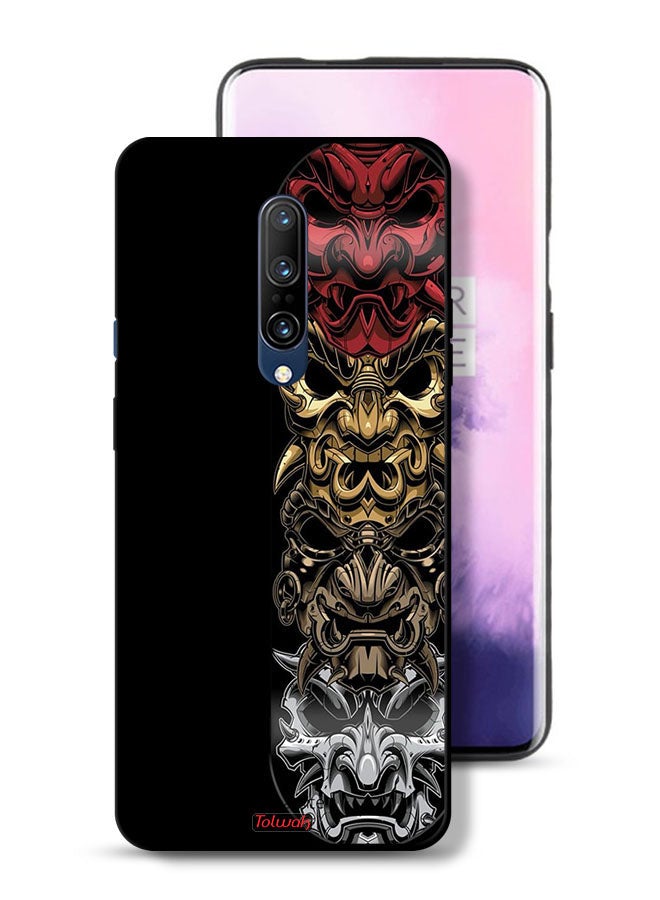 Tolwak OnePlus 7 Pro 5G Protective Case Cover Heads Art - Image 1