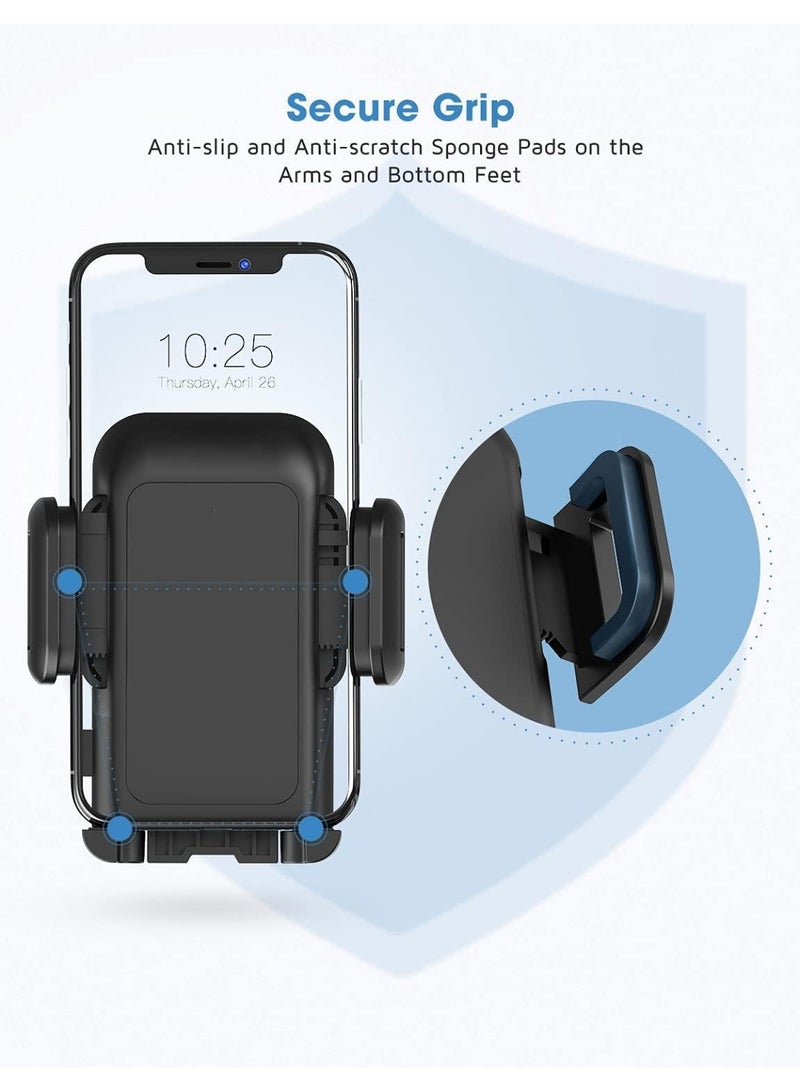 Bukela Gooseneck Universal 360° Car Phone Holder for Car– Windshield & Dashboard Holder with Strong Suction Cup, Anti-Shake Stabilizer Windscreen Car Mount Grip Flexible Long Arm Cradle for All Smartphones - Image 4