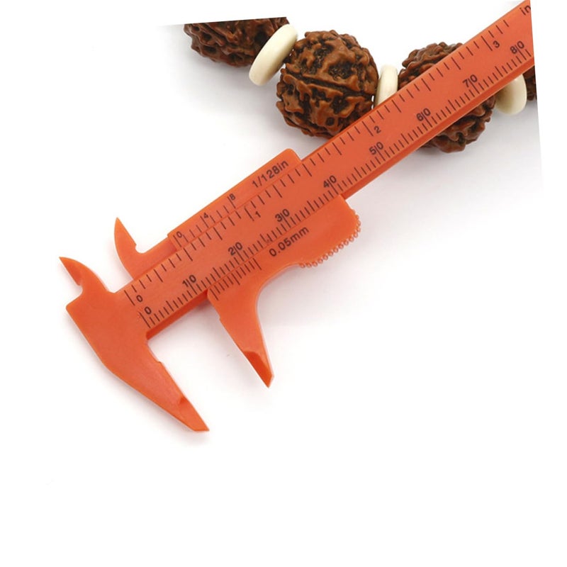 Mikikit 8cm Plastic Mini Vernier Caliper Portable Measuring Tool for Crafts DIY Projects - Image 5