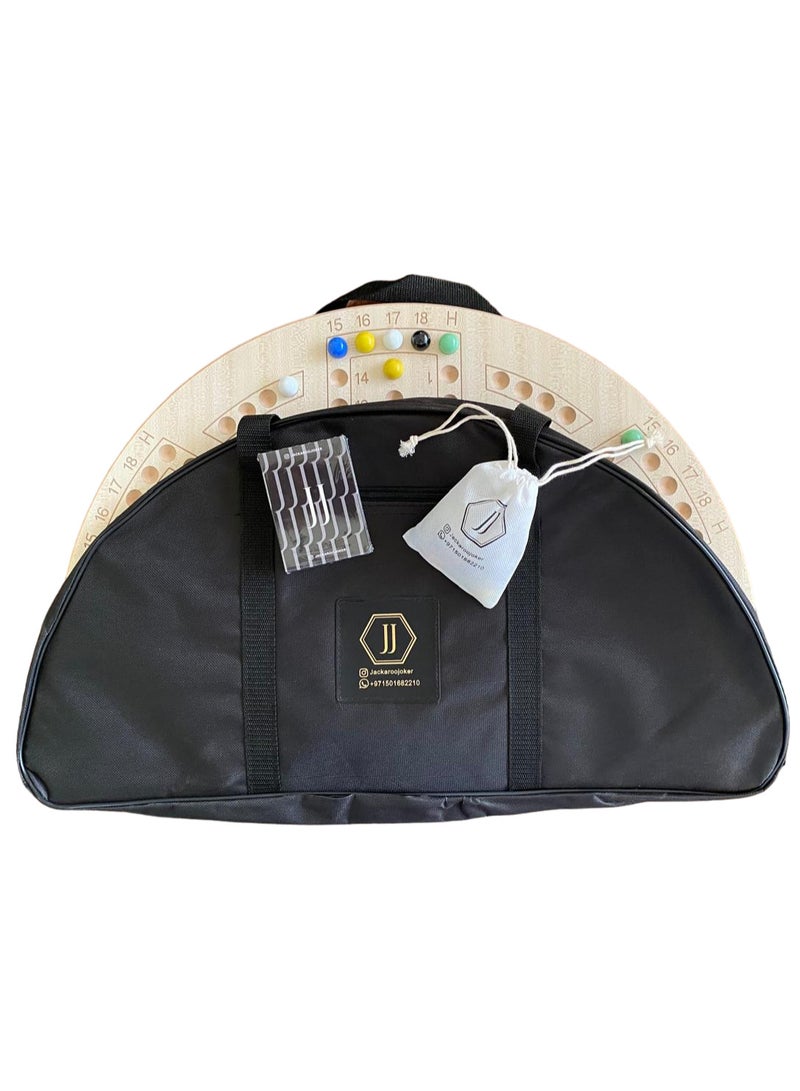 Board Game Double Sides For 4 And 6 Players With Glass Marbles, Playing Cards And Bag - view 4