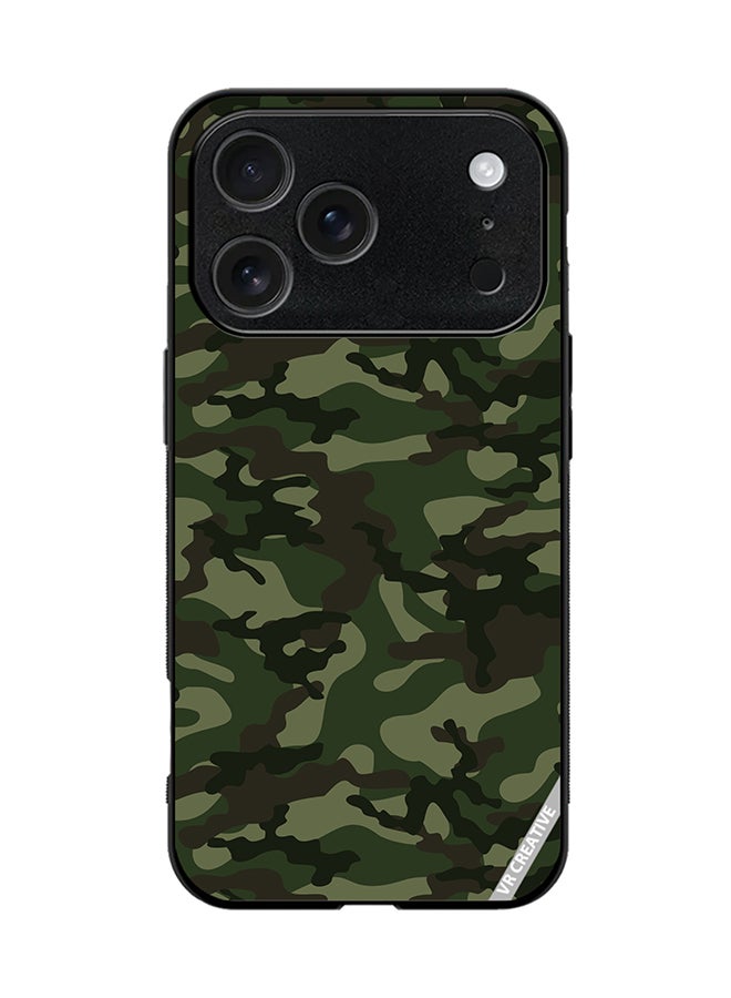 VR CREATIVE Protective Case Cover For Apple iPhone 17 Pro Camouflage Green Design Multicolour