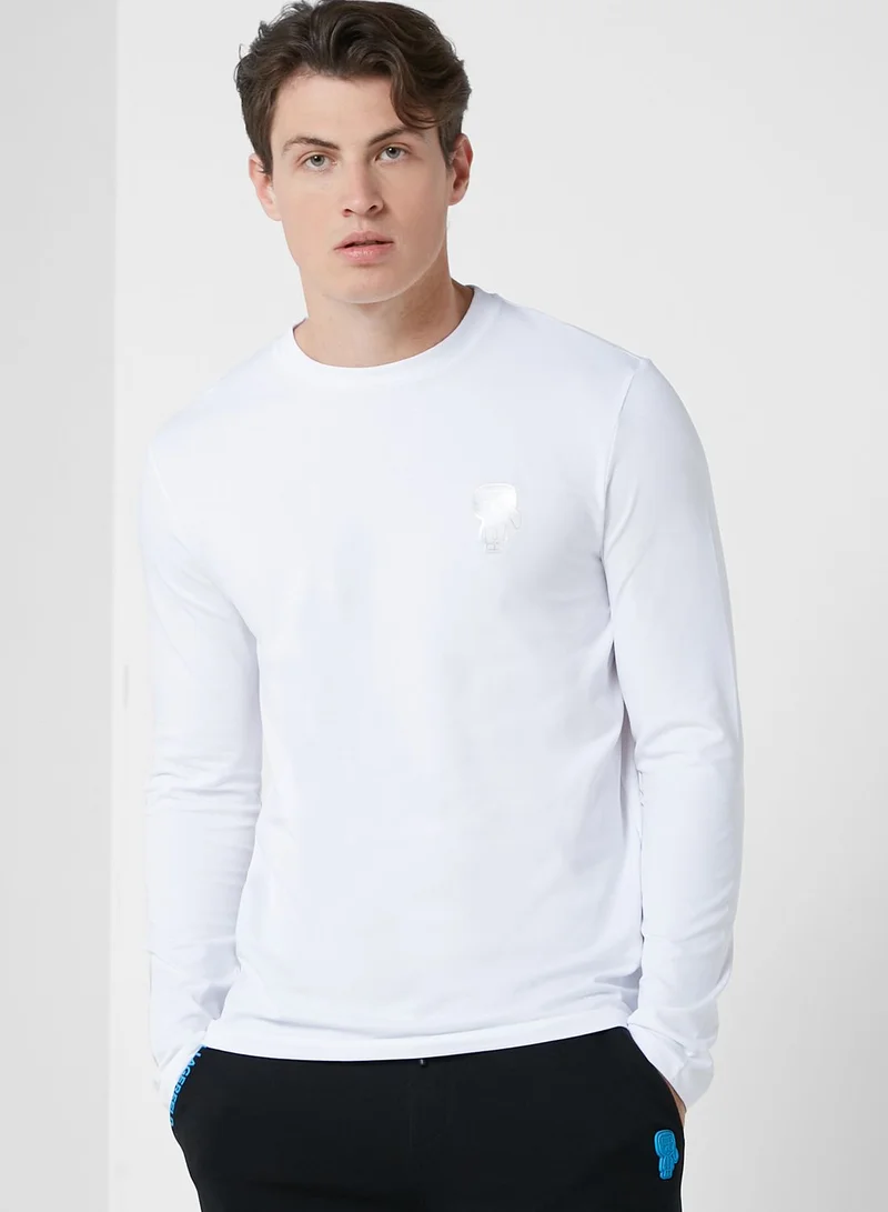 Karl Lagerfeld Long Sleeve Crew Neck T-Shirt