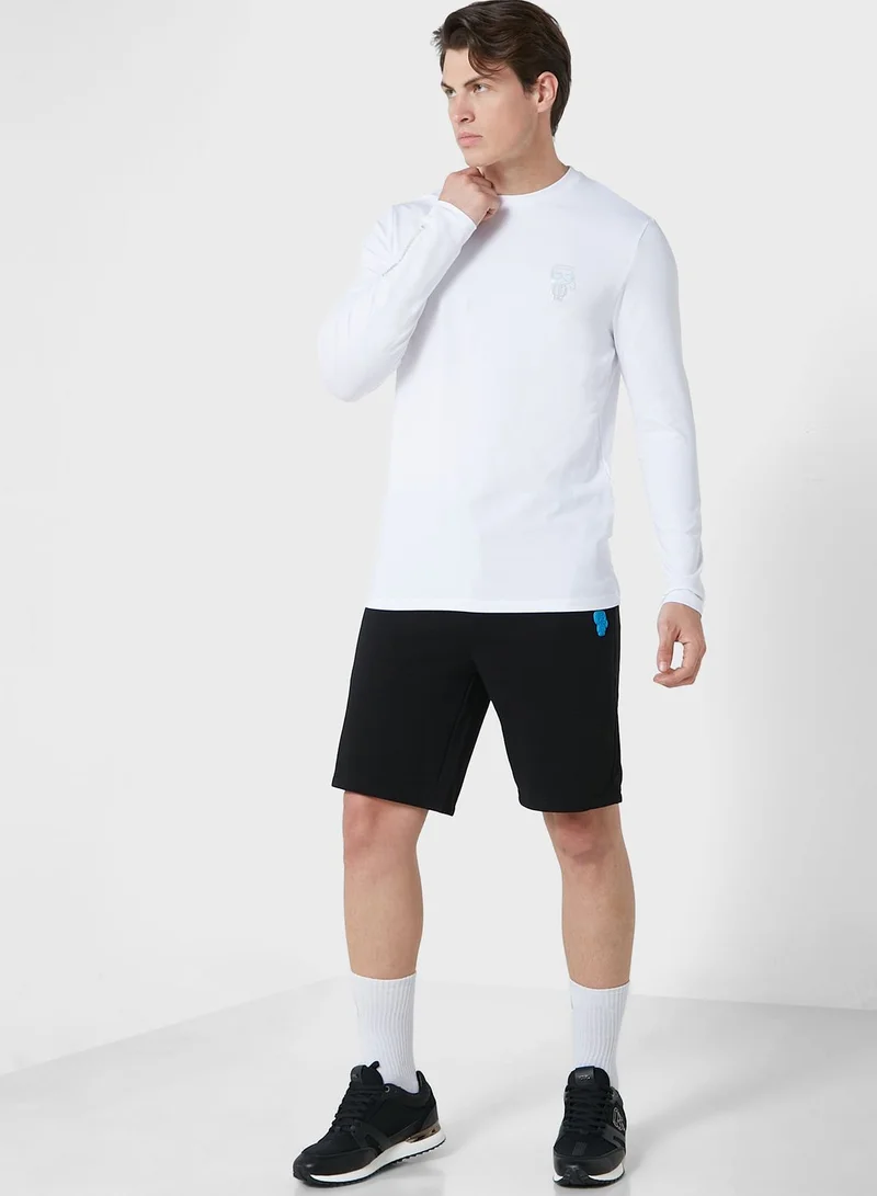 Karl Lagerfeld Long Sleeve Crew Neck T-Shirt