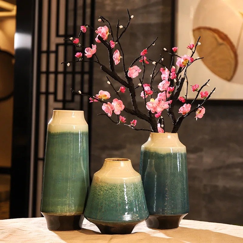 Y&D Modern Ceramic Vase Set - Decorative Vases for Living Room Decor - Home Decoration Ornaments - Image 4