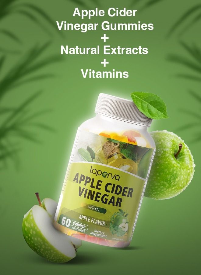 Laperva Apple Cider Vinegar Gummies - Formulated to Support Weight Loss Efforts-60 Gummies - Image 5