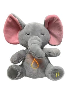 Relief Koala, Relief Koala Breathing Stuffed Animal Baby Sound Machine Soother Koala Bear Anxiety Relief Koala Breathing with Sensory Music Lights Rhythmic Breathing Motion (Elephant)