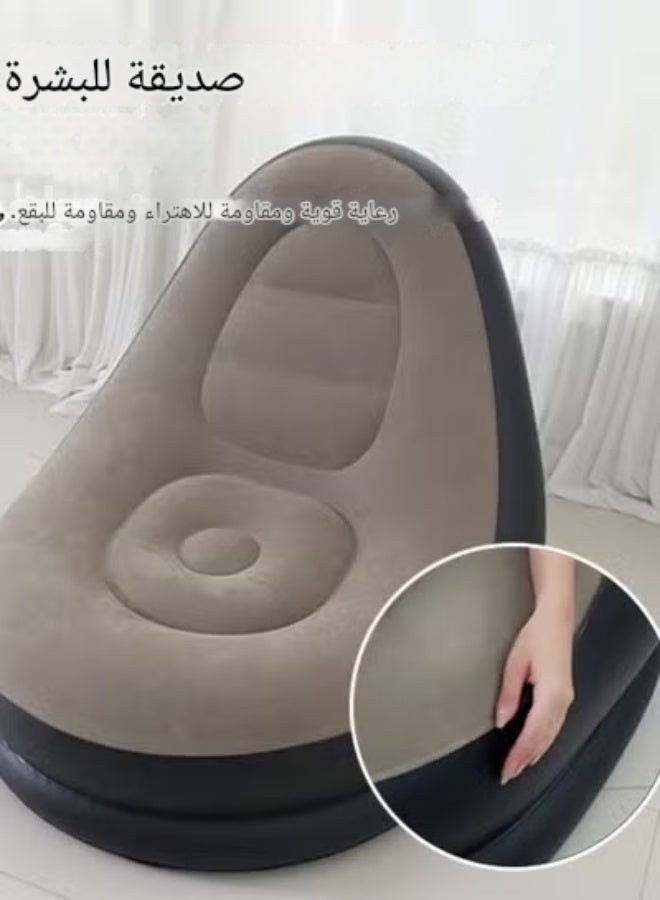 أريكة قابلة للنفخ، منزل مستأجر لشخص كسول، سرير أرضي قابل للتحويل، سرير مفرد من حصير، شرفة، تخييم، مرتبة قابلة للنفخ في الهواء الطلق - Image 4