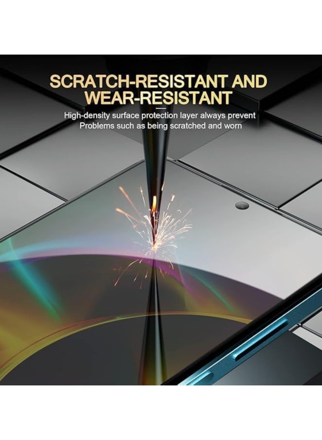 عام 3 قطع من واقي الشاشة الخصوصي المتوافق مع Vivo Y400 Pro 5G - زجاج خصوصي بكامل التغطية، مقاوم للتجسس، مطلي بالأشعة فوق البنفسجية، مضاد للانحناء الحراري - Image 5